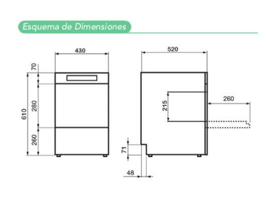 Imagen de Lavavasos MDL 350 SVH