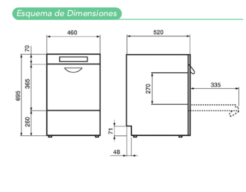 Imagen de Lavavasos MDL 400 L SVH DD