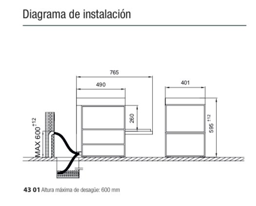Imagen de Lavavasos STEELTECH Colged 43-00