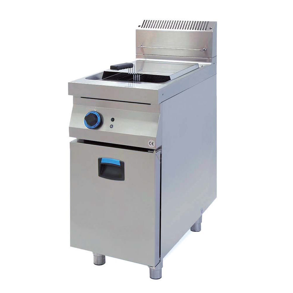 Freidora a gas con quemador externo FRISTEEL gama 900 21+21 litros