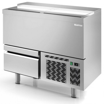 Enfriador de botellas con cajones Inox Infrico EBC-1000II 