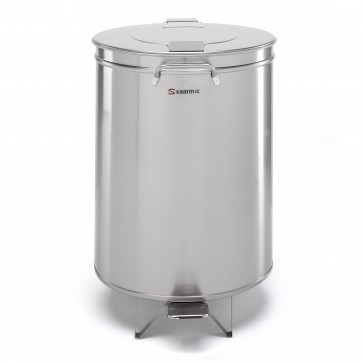 Cubo de acero Inoxidable 95 Litros con pedal Sammic CU-95P 