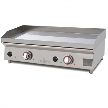 Plancha eléctrica de acero 15 mm baño cromo ARILEX 80PECN