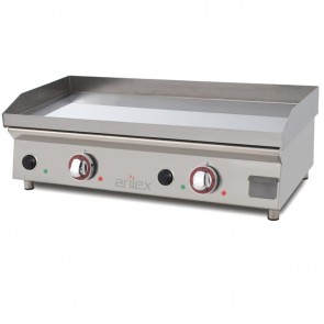 Plancha eléctrica de acero 15 mm baño cromo ARILEX 80PECN